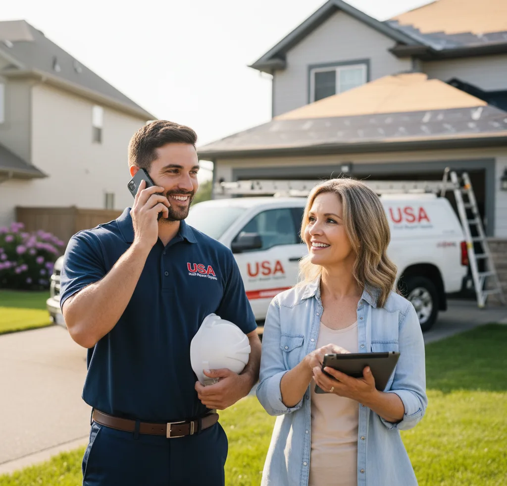 USA Roof Repair Experts customer support in Fredericksburg